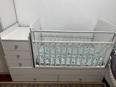 bunk bed: Детская кровать трансформер, Новый, цвет - Белый — 2