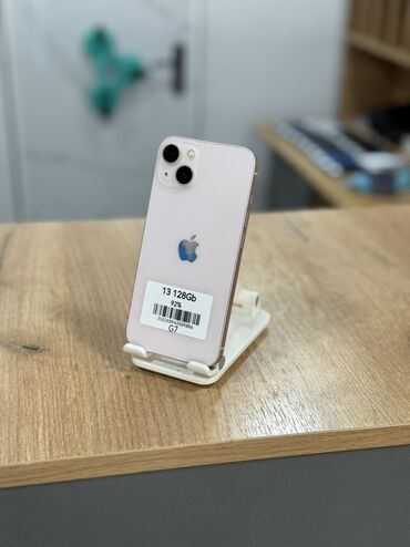 airpods наушник: IPhone 13, Колдонулган, 128 ГБ, Заряддоочу түзүлүш, Коргоочу айнек, Каптама