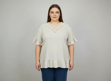 spódnice plisowane xl: Жіноча блуза, розмір 5XL