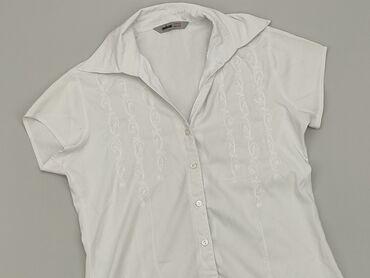 białe bluzki damskie rękaw 3 4: Koszula Damska, L, stan - Dobry