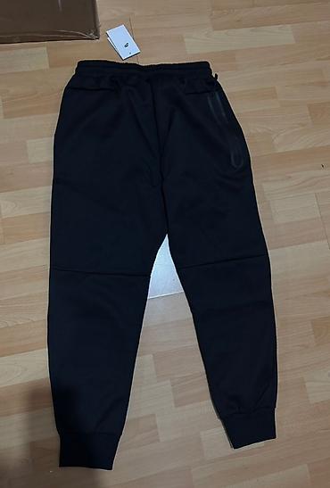штаны начес: Мужские брюки, L, Nike, Новый, цвет - Черный, Самовывоз — 2