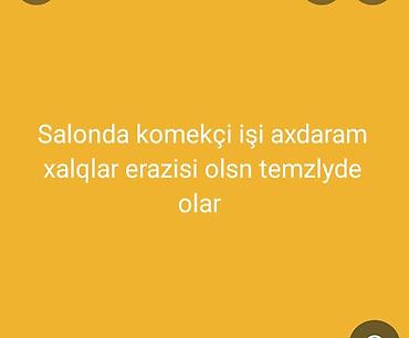 Gözəllik Salonları: Xidmət: Gözəllik/saç salonunda köməkçi işi axtarıram. Xalqlar (Xalqlar — 1
