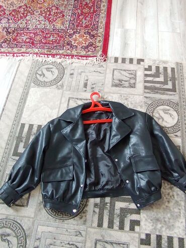 модный пиджак: Пиджак, Эко кожа, 2XL (EU 44)