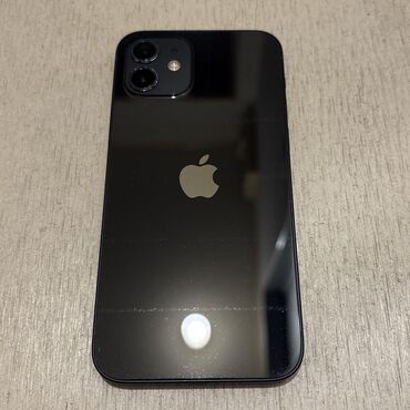 аксесуары на айфон: IPhone 12, Колдонулган, 128 ГБ, Кара, Коргоочу айнек, Кабель, Каптама, 74 %