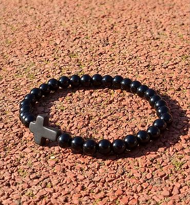 Narukvice: Kalist ručno rađene kamene brojanice od oniksa sa blagoslovom SPC — 10