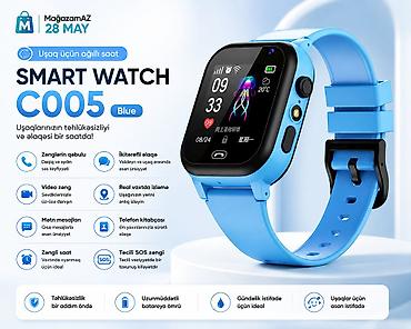 uşaq ucun smart saat: Kateqoriya: Smart saatlar Brend: Smart Berry Model: Smart Watch C005 — 1