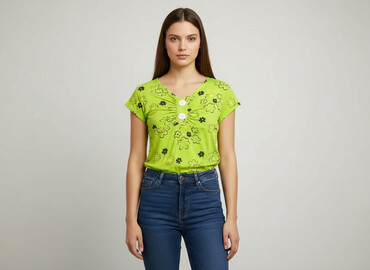 ubrania dla gruszki: Women's blouse, size M