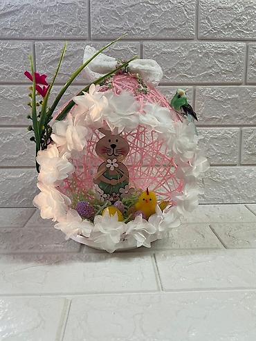 Praznična dekoracija: Uskršnje dekorativne aranžmane – ručni rad - Unikatne sferične — 10