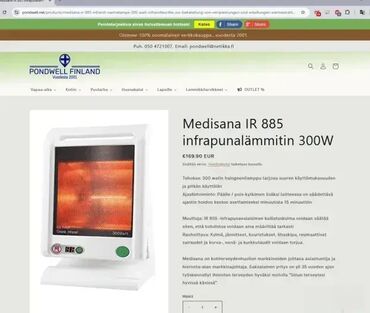 Medicinske lampe: *** AKCIJA *** #2638 IR Infracrvena lampa MEDISANA 300W; Model IR 885; — 2