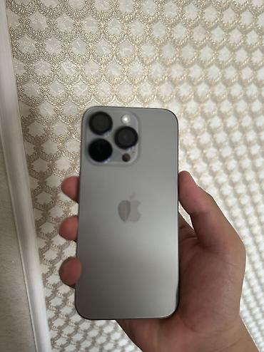 Apple iPhone: IPhone 15 Pro, Б/у, 256 ГБ, Natural Titanium, 80 % at lalafo.kg — 1 Apple iPhone: IPhone 15 Pro, Б/у, 256 ГБ, Natural Titanium, 80 % — 1