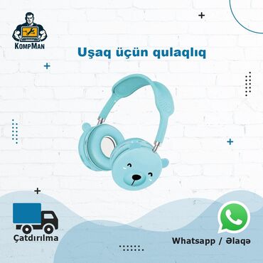 type c qulaqlıq: Simsiz (Bluetooth) Qulaqcıqlar, rəng - Göy