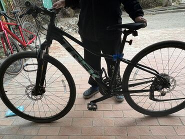 купить двухподвесный велосипед бу: Горный велосипед, Trek, Рама S (145 - 165 см), Алюминий, Б/у