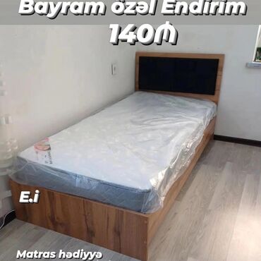 Çarpayılar: Yeni, Təknəfərlik çarpayı, Bazasız, Matras ilə, Siyirməsiz, Azərbaycan — 6
