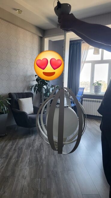 İşıqlandırma: Çılçıraq, 1 lampa, Metal