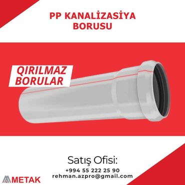 İstilik sistemi: Plastik, Boru, Yeni, Sənayə, Kanalizasiya üçün, Pulsuz çatdırılma, Ödənişli çatdırılma, Pulsuz quraşdırma