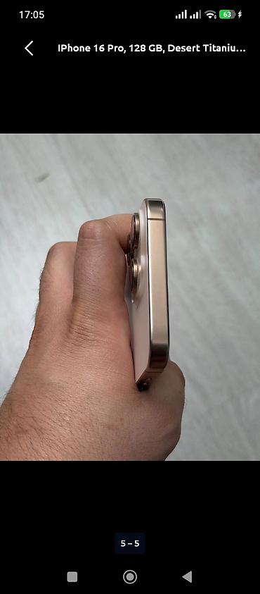 pro max: IPhone 16 Pro, 128 GB, Desert Titanium, Face ID — 1