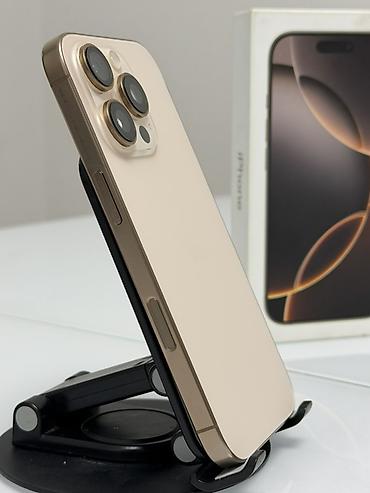 Мобильные телефоны и аксессуары: IPhone 16 Pro, Б/у, 512 ГБ, Золотой, Коробка, 85 % — 2