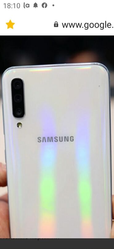 samsung a 3 2017 в Кыргызстан: Б/у Samsung A50 128 ГБ Белый