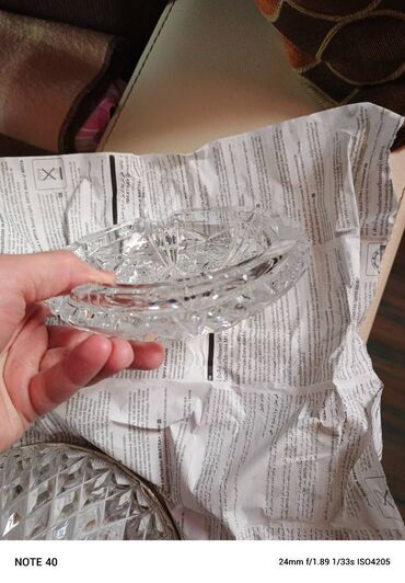 Digər dəstlər və servizlər: Xrustal kül qabı Çexiya 2 si biryerdə satılır çatdırılma 1 manat əlavə — 6