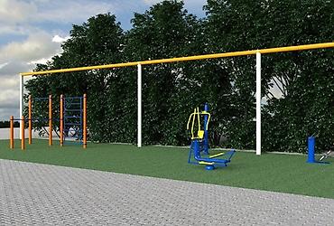 Другие игровые комплексы: Воркаут площадки: турники, брусья, рукоход, тренажёры, кольца — 7