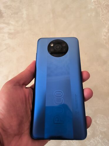 xiomi redmi not 10: Poco X3 Pro, 256 GB, rəng - Göy, Sensor, Barmaq izi, Face ID