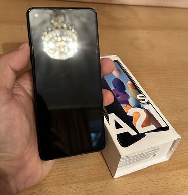 swift 1: Samsung Galaxy A21S, Колдонулган, 32 ГБ, түсү - Кара, 2 SIM
