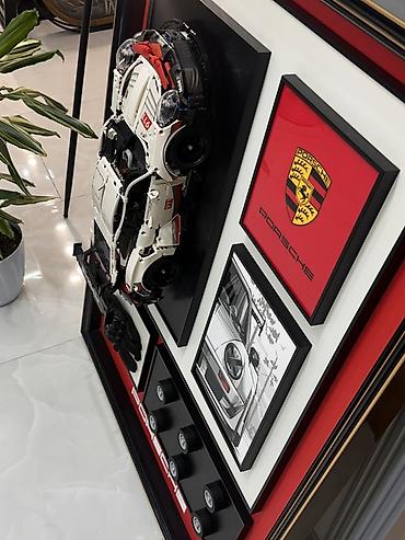 avtomobil şəkilləri: Porsche temalı eksklüziv dekorativ panel - Böyük ölçülü, çərçivəli — 2