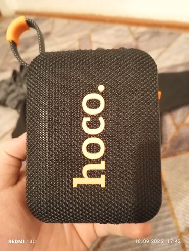 Динамики и колонки: Портативная акустика HOCO - Компактная Bluetooth‑колонка в тканевом