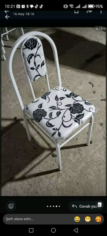 Stullar: Mətbəx üçün, Yeni, Qatlanmayan, rəng - Ağ Stul -da lalafo.az — 3 Stullar: Mətbəx üçün, Yeni, Qatlanmayan, rəng - Ağ Stul — 3