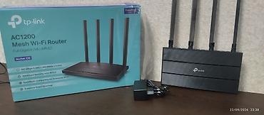 TP-Link Archer C6 AC1200 Mesh Wi‑Fi Router - İkiz diapazon: 5 GHz-də