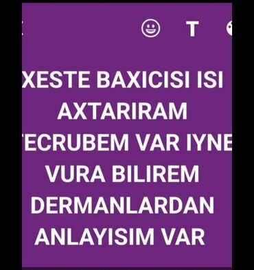 lalafo ish elanlari: Baxici isi axdariram tecili 10 il is stajim var
