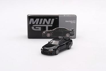 audio: 🏎️ Nissan Skyline GT-R (R34) V-Spec Black Pearl – MiniGT 1:64 MiniGT — 1