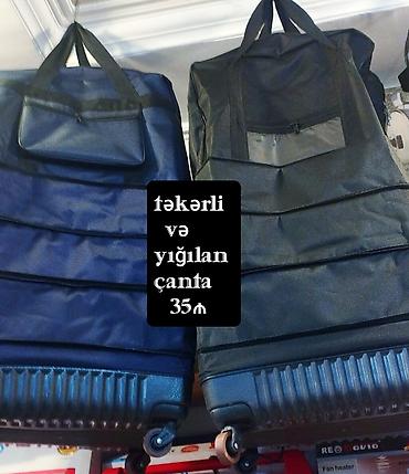 Çamadanlar: Təkərli və yığılan çanta ünvan AMAY ticarət mərkəzi ağ şəhər maqazin — 1