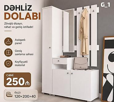 тумба для белья: Dəhliz dolabı – zövqlü dizayn, rahat və geniş istifadə üçün ideal — 1