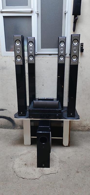 тв бокс в баку: 5.1 ev kinoteatrı akustika dəsti + AV resiver Komplekt: - 4 ədəd — 8