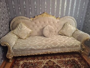 диван кухонный: İşlənmiş, Klassik divan, 2 kreslo, Bazasız, Açılmayan