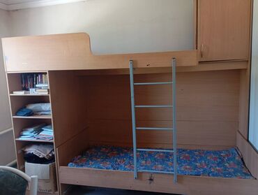 двуспальная кровать с подъемным механизмом: Продам двухярусный кровать,и шкаф.
Цена договорная
