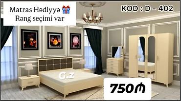 Məhsul: Yataq otağı mebeli dəsti – KOD: D-402 Tərkib: - İki tumbalı