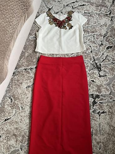 Вечерние платья: Вечернее платье, Пышное, Длинная модель, Атлас, С рукавами, Камни, M — 7