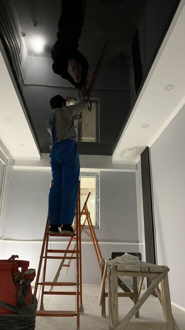 Натяжной потолок: Натяжные потолки Все виды Любой сложности Установка -софит -трек — 7