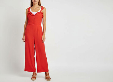 sukienki czerwona na wesele długa: Women`s overall, size M