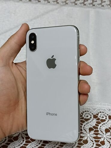 iphone xs дисплей: IPhone X, Б/у, 64 ГБ, Белый, 100 %