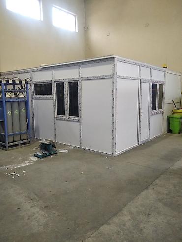 Budkalar, köşklər: Kabinlər. Plastikdən hazırlanmış kabinlər, otaqlar, arakəsmələr — 6