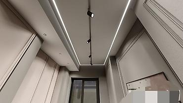 alçıpan tavan modelleri: Gizli LED işıqlandırma ilə alçıpan tavan dizaynı və quraşdırılması — 6