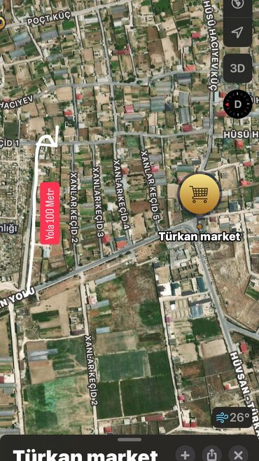 xacmazda findiq bagi satilir: Türkan qəsəbəsində yerləşən bu torpaq sahəsi dənizə yaxınlığı və