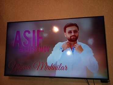 Boşqablar: Smart Tv 109 ekran yutub netfilks fles kart her bir funksiyası var