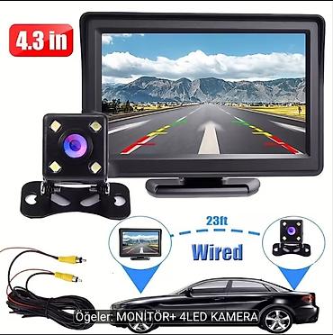 ucuz masin manitoru: Avtomobil üçün kamera və monitor dəsti + ikili linzalı DVR 1) Geri — 1