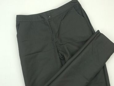 spodnie materiałowe damskie na gumce: Material trousers, M (EU 38), condition - Very good