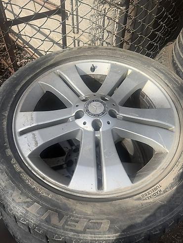 Колеса в сборе 255 / 55 / R 19, Всесезонная, Б/у, Комплект, Внедорожные (АТ/МТ), Литые, отверстий - 5