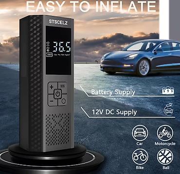 avtostop: STSSELZ daşına bilən elektrikli təkər kompressoru - Maks. təzyiq: 150 — 4